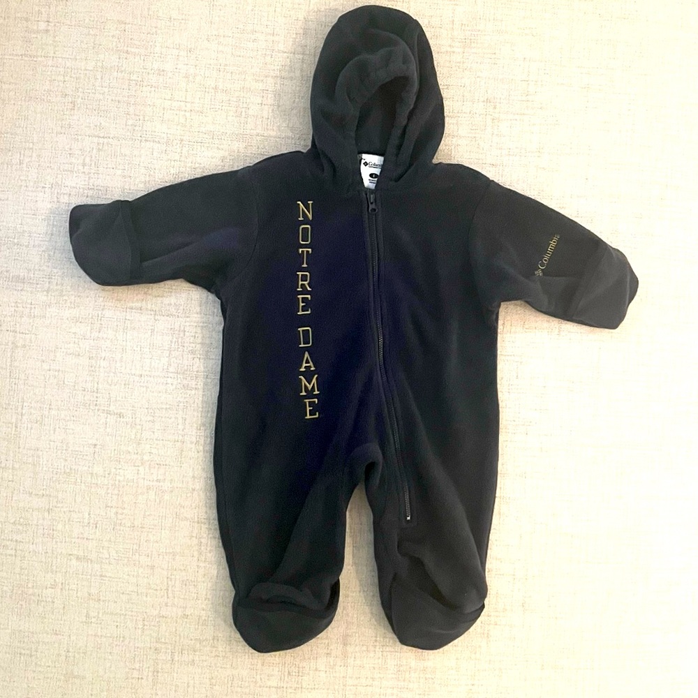 Columbia Notre Dame Baby Bunting Size 6 Months